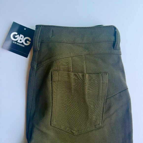 NWT GBG Guess Deep Olive Green Knit Skinny Pants Medium $45 - Picture 2 of 5